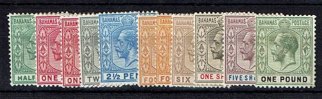 Image of Bahamas SG 81/9 LMM British Commonwealth Stamp